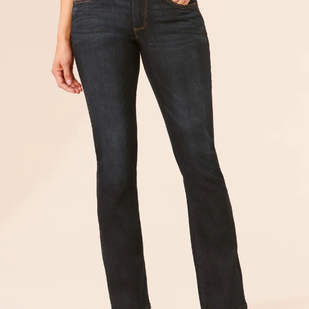 "Ab"solution Itty Bitty Bootcut Indigo Petite Jea… - image 2